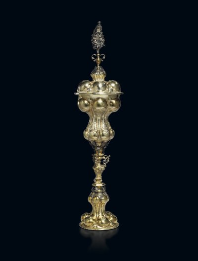 Pozłacany kubek i pokrywka, 1609-29 autorstwa Franz Fischer
