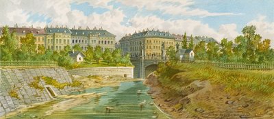 Most Elżbiety na rzece Wien autorstwa Franz Gerasch
