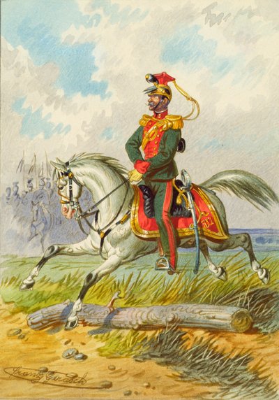 żołnierz na koniu autorstwa Franz Gerasch