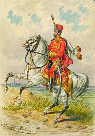 żołnierz na koniu autorstwa Franz Gerasch