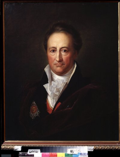 Portret autora Johanna Wolfganga von Goethego (1749-1832) (Portret autora J.W. von Goethego). Obraz Gerharda von Kugelgen (1772-1820), olej na płótnie autorstwa Franz Gerhard von Kugelgen