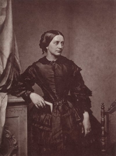 Clara Schumann, niemiecka pianistka i kompozytorka, XIX w. autorstwa Franz Hanfstaengl