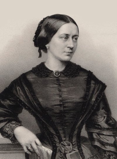 Portret Klary Schumann 1819-1896, 1860. autorstwa Franz Hanfstaengl