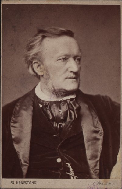Portret kompozytora Richarda Wagnera 1813-1883, przed 1877. autorstwa Franz Hanfstaengl