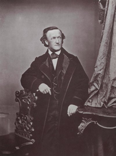 Richard Wagner, niemiecki kompozytor, lata 60. XIX wieku autorstwa Franz Hanfstaengl