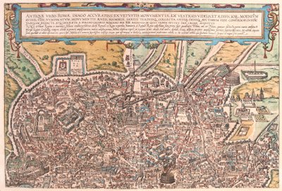Starożytny Rzym, część A, Włochy (rycina autorstwa Franz Hogenberg