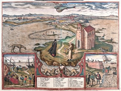 Zatoka Kadyksu, Hiszpania autorstwa Franz Hogenberg