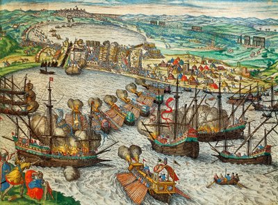 Zdobycie La Goulette i Tunisu przez Karola V autorstwa Franz Hogenberg
