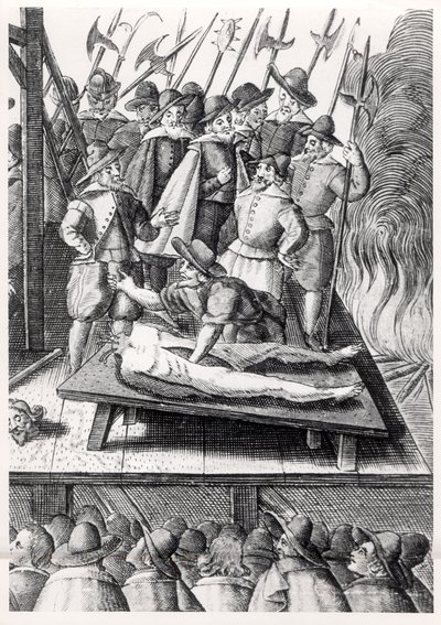 Egzekucja katolików w Anglii za panowania Elżbiety I (1533-1603) autorstwa Franz Hogenberg