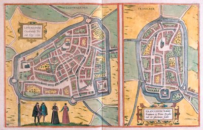 Franeker, Holandia (Grawerowanie autorstwa Franz Hogenberg