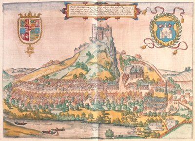 Oprawa twarda, Segeberg, Niemcy (grawerowanie autorstwa Franz Hogenberg
