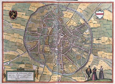 Leuven, Belgia (grawerowanie autorstwa Franz Hogenberg