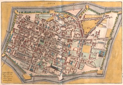 Lukka, Włochy (Grawerowanie autorstwa Franz Hogenberg
