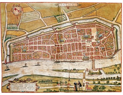 Mapa Bremy (grawerowanie autorstwa Franz Hogenberg