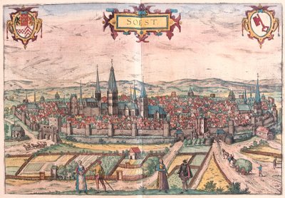 Soest, Niemcy (grawerowanie autorstwa Franz Hogenberg