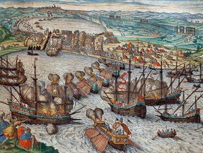 Zdobycie La Goulette i Tunisu przez Karola V autorstwa Franz Hogenberg