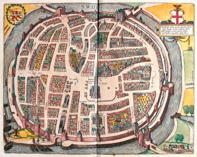 Zwolle, Holandia (Grawerowanie autorstwa Franz Hogenberg