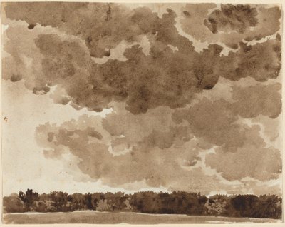 Chmury nad lasem autorstwa Franz Innocenz Josef Kobell