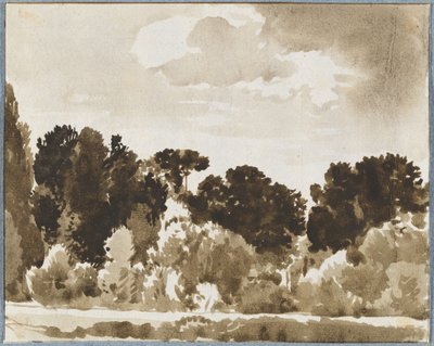 Skraj lasu w wspaniały dzień autorstwa Franz Innocenz Josef Kobell
