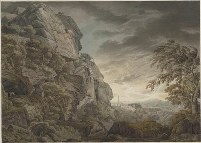 Heroiczny pejzaż w czasie burzy, ok. godz. 1790. autorstwa Franz Innocenz Josef Kobell