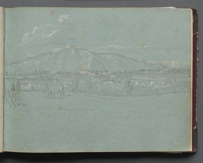 Album z Widokami Rzymu i okolic, Studia krajobrazowe, s. 10a: Krajobraz rzymski autorstwa Franz Johann Heinrich Nadorp