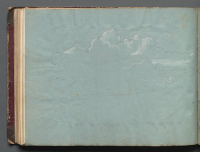 Album z Widokami Rzymu i okolic, Studia krajobrazowe, strona 36b: Studium chmur. autorstwa Franz Johann Heinrich Nadorp