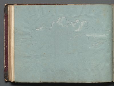 Album z widokami Rzymu i okolic, Studia krajobrazowe, strona 36b: Studium chmur autorstwa Franz Johann Heinrich Nadorp