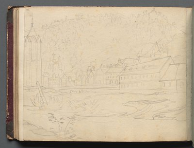 Album z Widokami Rzymu i okolic, Studia krajobrazowe, strona 48b: Krajobraz rzymski autorstwa Franz Johann Heinrich Nadorp