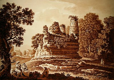 Grobowiec Horatii i Kuriaty (akwarela na papierze) autorstwa Franz Kaisermaan