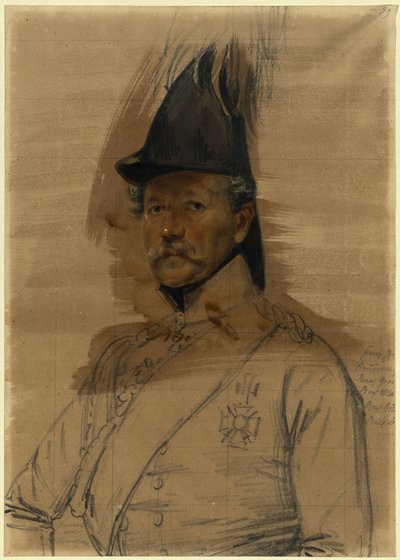 Generał August Wilhelm von Neumann autorstwa Franz Krüger