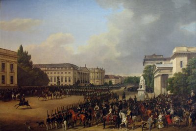 Niemiecki: Parada na Opernplatz w Berlinie Parada na Opernplatz autorstwa Franz Krüger