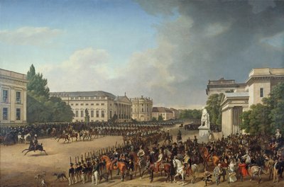 Niemiecki: Parada na Opernplatz w Berlinie Parada na Opernplatz autorstwa Franz Krüger