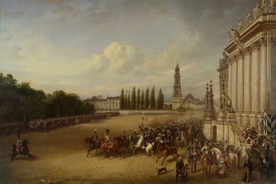 Parada w Poczdamie w roku 1817 autorstwa Franz Krüger