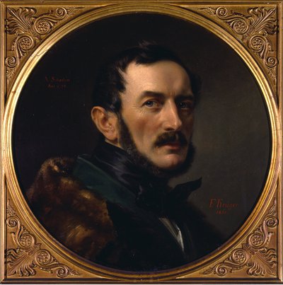 Portret architekta Alberta Dietricha Schadowa autorstwa Franz Krüger