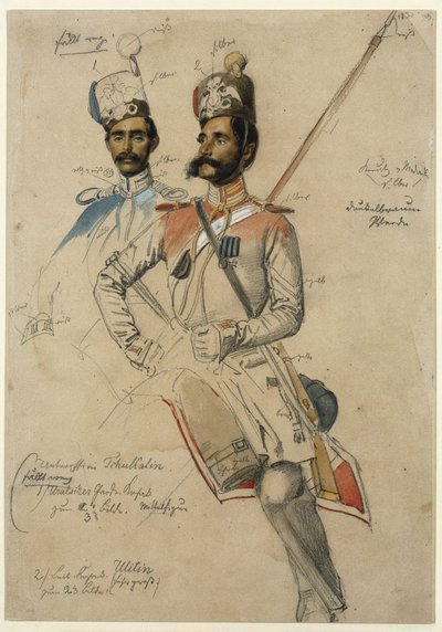 Uralski kozak gwardii autorstwa Franz Krüger