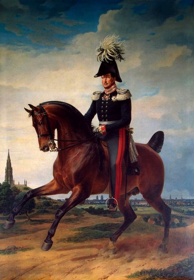 „Portret jeździecki Fryderyka Wilhelma III Pruski”, 1797-1840, 1831. autorstwa Franz Kruguer