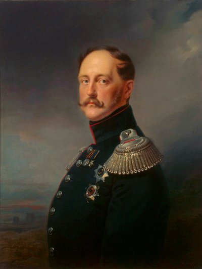 „Portret cesarza Mikołaja I”, 1796-1855, 1852. autorstwa Franz Kruguer