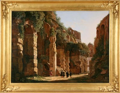 Wewnątrz Koloseum, ok. godz. 1823. autorstwa Franz Ludwig Catel