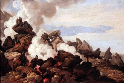 Krater Wezuwiusza autorstwa Franz Ludwig Catel