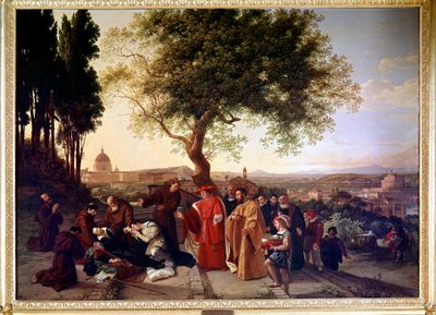 Śmierć Torquato Tasso (obraz) autorstwa Franz Ludwig Catel