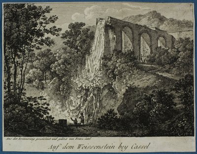 Widok na Weissenstein w pobliżu Cassel autorstwa Franz Ludwig Catel