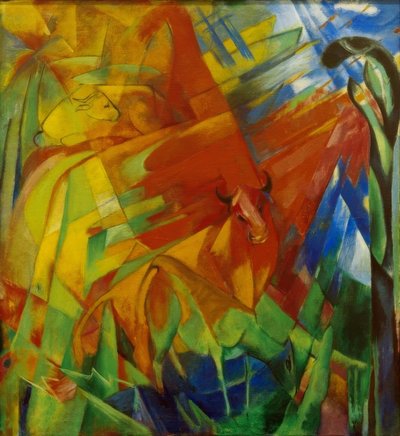 Zdjęcie z bydłem II autorstwa Franz Marc