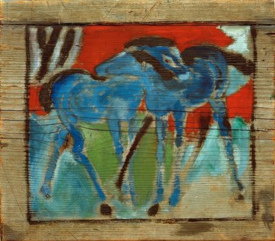Niebieskie źrebięta autorstwa Franz Marc