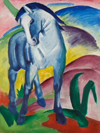 Niebieski koń I autorstwa Franz Marc
