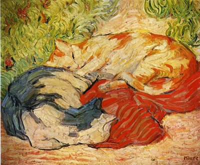Koty autorstwa Franz Marc