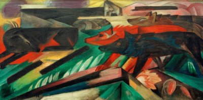 Wilki (Wojna bałkańska) autorstwa Franz Marc