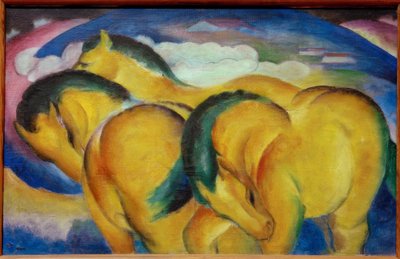 Małe żółte konie autorstwa Franz Marc