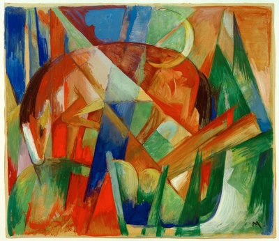 Fabletier II (Pferd) autorstwa Franz Marc