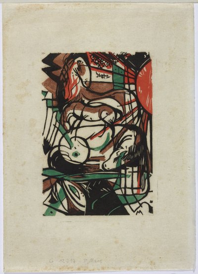 narodziny koni autorstwa Franz Marc