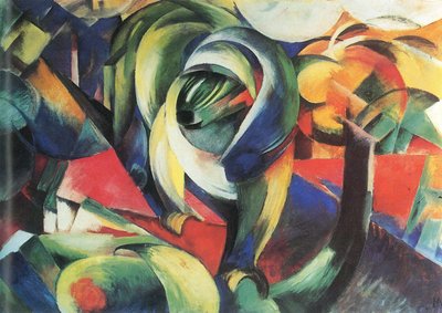 Niemiecki: Der Mandrill Mandryl autorstwa Franz Marc
